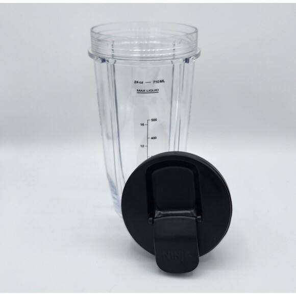 Ninja Nutri 24oz REPLACEMENT TO GO CUP with spout LID for Duo Blender BL642 - Picture 4 of 5